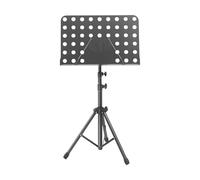 Chosertory Atril de Música Portátil, Estable Y de Altura Regulable, Ideal para Interpretaciones de Orquesta E Instrumentos en, Negro