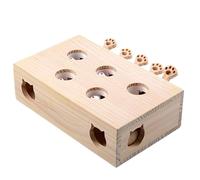 Chosertory Caja con Ratones Peluche Manual Ratones Felpa Ave Juguetes para Interior, Juego Compartido con Individuo