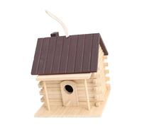 Chosertory Casa para Pájaros Decorativa Creativa, Refugio Colgante, Adorno único, Función para Amantes de, Regalo, Decoración de Jardín, Terra, MarrÓn