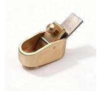 Chosertory Cepillo de Luthier Profesional Cepillo Manual Cepillo de Carpintería Cepillo de Afinado con Cuerpo de Latón y Hoja de Acero Diseño Ergonómico Curvo, 原色, 5号（刀刃8mm）
