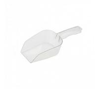 Chosertory Cuchara para Hielo de 2 Piezas, Cuchara para Hielo, Cuchara para Café, Cuchara para Alimentos, Policarbonato, Duradera, Transparente, Base Plana para, 2 Piezas