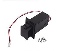 Chosertory Estuche Portapilas Negro de 9V de Montaje Plano con Compartimento