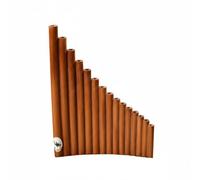 Chosertory Flauta Pan Instrumento para Estudiantes Flauta Melodiosa con Acabado Liso y Estuche Cómoda al Tacto Adecuada para Profesores Músicos Aficionados, 15 Tubos, Do Normal