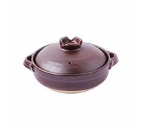 Chosertory Japonesa para Cocina Doble Asa Artesanal con Diseño Pintado a Mano Cocinar Guisos Familia, 1.2L, Reducción