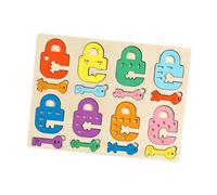 Chosertory Juego de Cerraduras Y Llaves de Madera para Niños:, Aprendizaje de Asociaciones.