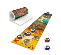 Chosertory Juego de Mesa Infantil Fútbol Superficie Lisa Campo Detallado Fichas Rojas y Azules Transporte Sencillo Adecuado para Sobremesas Cumpleaños Encuentros de Amigos