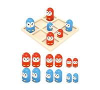 Chosertory Juego de Mesa Toe Game: Un Clásico Juego de Y Razonamiento, Que Entrena Lógico Y La Capacidad de Acción Tan, pingüino