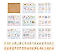 Chosertory Juego Numeración Método Educativo | Didáctico, Juguete Matemáticas con Tarjetas, Preescolar, para Educación en Casa