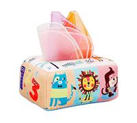 Chosertory Juego Sensorial Preescolar de Aprendizaje con Caja de Pañuelos de Colores Y Texturas Divertidas para El Desarrollo Temprano. Apto para Niños, Estilo un