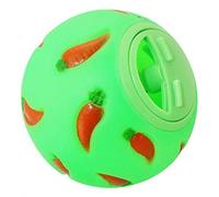 Chosertory Juguete Interactivo para Comer con Forma de Pelota, Juguete para Snacks, Juguetes de Alimentación Resistentes a Las Mordeduras para Mascotas, Verde