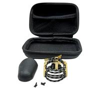 Chosertory Ligadura para Saxofón Abrazadera para Boquilla Clip de Accesorio de Viento Fabricada en Metal con Diseño de Fijación Segura Y Portátil, Saxofón Soprano Dorado