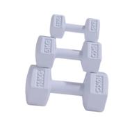 Chosertory Modelo de Mini Mancuerna de 3 Piezas Que Incluye Decoraciones de Mancuernas para Casa de Muñecas, Adornos de Barra Y Accesorios de Pesas Rusas. Hecho, Blanco