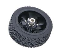 Chosertory Neumático para Coche de Juguete, Neumático de Goma Resistente, para Accesorios de Vehículos a Escala, Acoplamiento de 6 Mm