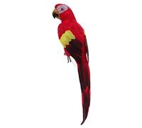 Chosertory Pájaro Artificial Escultura Decorativa Realista Loro Estilizado en Y Espuma Figura Simulada de Taxidermia Acabado a Mano Adecuado para Decoració,