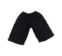 Chosertory Pantalones Cortos para Figuras de Acción, Miniatura, Modelo Masculino, Diseño Original, Adecuados, por Ejemplo, para Investigación Y Exhibició, Negro