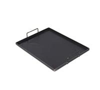 Chosertory Parrilla para Estufa Exterior Cocina Bandeja de Asado Sartén de Parrilla Acero Inoxidable con Asas de Alambre y Superficie Nivelada Adecuada para Camping Senderismo y Cocina en Jardín