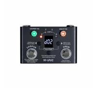 Chosertory Pedal de Bucle Musical Efectos Guitarra Batería con Máquina de 30 Estilos Rock Pantalla Tempo Sincronizado Apto para Práctica Grabación Directo Calle y Estudio, Black