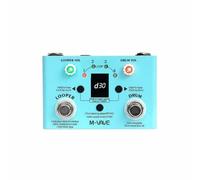 Chosertory Pedal de Bucle Musical Efectos Guitarra Batería con Máquina de 30 Estilos Rock Pantalla Tempo Sincronizado Apto para Práctica Grabación Directo Calle y Estudio, Blue