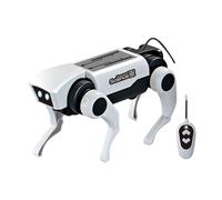 Chosertory Perro Mecánico Juguete Electrónico Robot Perro Interactivo Ensamblaje Manual Control Remoto Biónico Adecuado para Creatividad Niños Padres E Hijos