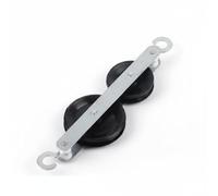 Chosertory Polea Juego Mecánico Conjunto Educativo Herramienta Docente Material Metal Plástico para Demostrar Fuerzas Trabajo y Ventaja Mecánica Adecuada para, Polea Doble Serie