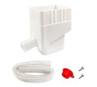Chosertory Rainwater Collection para con Colector de Agua con de Desvío y Colador con Conector de Desvío Adecuado para Regar Plantas, Blanco, tal como se describe