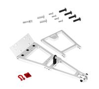 Chosertory RC Camión Grúa Remolque 1/10 Crawler Chasis Remolque Brazo Wrecker RC Winch Actualizado Aleación de Aluminio Construcción Prolongada Adecuado, Argén