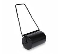 Chosertory Rodillo Manual para Césped Rodillo de Jardín Compactador de Terreno y Nivelador de Suelos con Mango Ergonómico y Estructura Metálica Adecuado para Patios y Exteriores, Negro