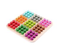 Chosertory Rompecabezas de Madera Sudoku Juego de Mesa Juego de Escritorio Acertijo Matemático Mini Adultos