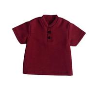 Chosertory Ropa para Figuras de Acción a Escala 1/9: Traje de Verano, Camiseta, Casual para Figuras de Acción Masculinas en Miniatura de Edad, Rojo