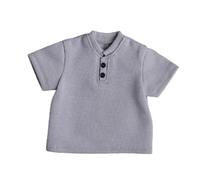 Chosertory Ropa para Figuras de Acción a Escala 1/9: Traje de Verano, Camiseta, Casual para Figuras de Acción Masculinas en Miniatura de Edad, Gris