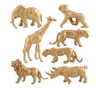 Chosertory Set de 7 Mini Figuras de Animales Salvajes de Juguete para Figuras de Animales para Jugar. Los Animales Fomentan El Juego de Roles Y El con, Juego