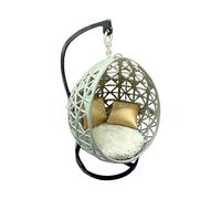 Chosertory Silla Colgante, Modelo de Resina, Juguete Artesanal, Mesa de Arena, Escenografía, Casa de Muñecas, Muebles en Miniatura, Silla Hamaca para Casa de Muñ, 12 Escala