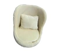 Chosertory Sofá para Fotografía de Recién Nacidos, Muebles para Bebés, Fondo para, Almohadas, Accesorios con Costuras Detalladas para Sesión de Fotos, Beige con Almohada