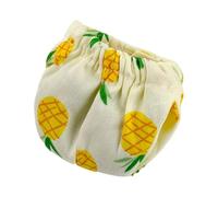 Chosertory Squirrel Diaper para Ratón Elegante Pañal Lavable de Poliéster Ropa para Mascotas con Banda Elástica Diseño Reutilizable de Patrón de Frutas Adecuado, Piña, M