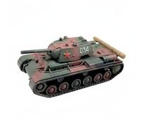 Chosertory Tank Figurine Réplica Precisa de Tanque Pesado Soviético KV-1 Pieza Coleccionable en Resina con Torre Giratoria y Pintura Auténtica Adecuada para, Camuflaje