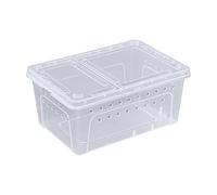 Chosertory Terrario Plástico Transparente Ventilado Terrario Plástico Fácil Limpiar Caja con Tapa Ventilada para Hogar, Hobby Entomología, Mediano