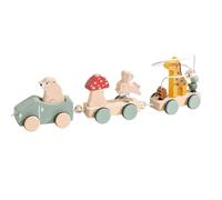 Chosertory Tren con Cuerda con Cuerda Bidireccional Tren Antislizante para Espacio Aprendizaje Temprano, Cuarto Juegos, Carrito Animal 0 4KG