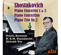 Chostakovitch : Concertos pour piano n° 1 et 2 - Trio pour piano n° 2. Previn, Trio Oistrakh, Bernstein.