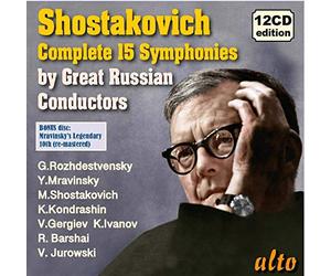 Chostakovitch : Intégrale des symphonies. Rozhdestvensky, Mravinsky, Kondrachine, Gergiev, Barshai, Jurowski.