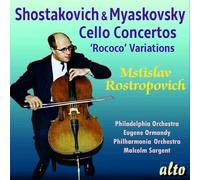 Chostakovitch, Miaskovski : Concertos pour violoncelle. Rostropovitch, Ormandy, Sargent.