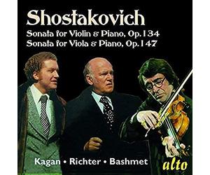 Chostakovitch : Sonates pour violon, alto et piano. Richter, Kagan, Bashmet.