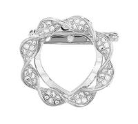 CHOUXUANGA Broches, Hebilla de Bufanda, Scarf Ring, Clip, Rings Buckle Loop Silk Shirt Hem T-Shirt Clothing for Women(Silver)