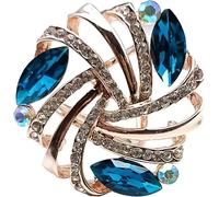 CHOUXUANGA Broches, Hebilla de Bufanda, Scarf Ring, Clip, Rings Silk Buckle Ring Brooch for Women