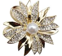 CHOUXUANGA Broches, Hebilla de Bufanda, Scarf Ring, Clip, Rings Simple Brooch Silk Buckle Coat Square for Women