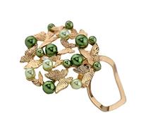 CHOUXUANGA Broches, Hebilla de Bufanda, Scarf Ring, Clip, Rings Vintage Brooch Three Ring Silk Buckle for Women