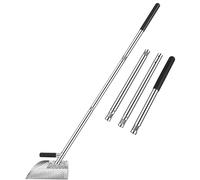 Chovela del detector de metales, Sand Scoop 47.2 '' Mango largo Detector de metal Palabra 3 secciones Rake de pulgas de arena de acero inoxidable con cucharadas de arena de cabeza desmontable para de
