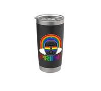 Chow Chow Dog LGBT Rainbow Gay Lesbian Funny LGBT Pride Vaso térmico de acero inoxidable de doble pared