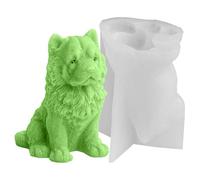Chow Chow Dog Silicone Shape - Velas flexibles, decoración de pasteles de producción de jabón | Forma de vertido no para chocolate, aromaterapia Velas decoración artesanal Año