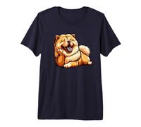 Chow Chow Lindo Perro Divertido Chow Chow Arte Kawaii Perro Camiseta Premium