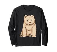 Chow Chow Perros Lindo Chow Chow Cachorro Divertido Manga Larga